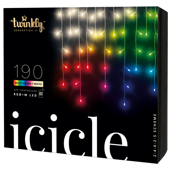 Icicle installation with 190 LEDs Type Turturi 5m