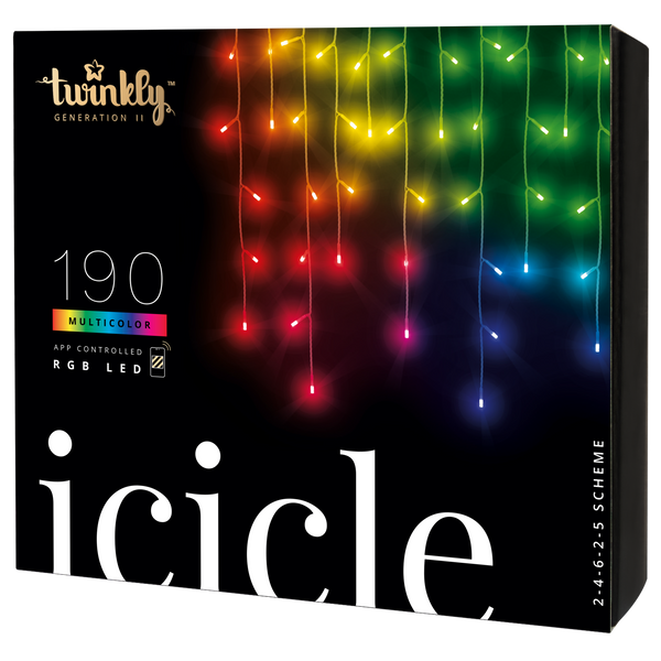 Icicle installation with 190 LEDs Type Turturi 5m